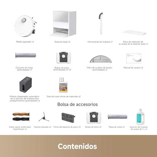 Dreame Aqua10 Ultra Roller Complete, Robot Aspirador, Autolimpieza del Rodillo, Supera Obstáculos de 8 cm, Vaciado Automático, 30.000 Pa de succión, Control Inteligente por Voz