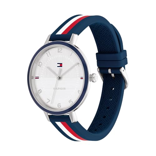 Tommy Hilfiger Reloj Analógico de Cuarzo para Mujer con Correa de Silicona Multicolor - 1782584