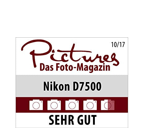 Nikkon D7500 - Cámara réflex digital de 20.9 Mp (pantalla LCD 3.2", 4K/UHD, SnapBridge, Bluetooth, Wifi), color negro - solo cuerpo