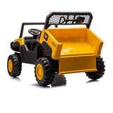 TURBO CHALLENGE - UTV Caterpillar - Portador Eléctrico - 119903 - Amarillo - 30Kg MAX - Plástico - 2 Plazas - Juguete Infantil - Regalo - Cumpleaños - Vehículo Todoterreno - MP3 - De 3 Años A 6 Años