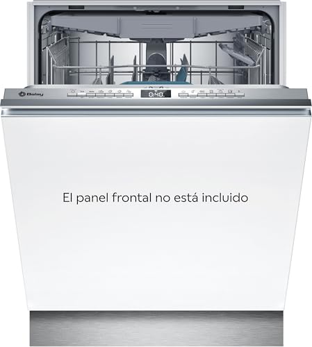 Balay – Lavavajillas Integrable, 14 servicios, Motor ExtraSilencio, Tercera Cesta para Cubiertos, InfoLight, Home Connect, Blanco, 3VF6330SA