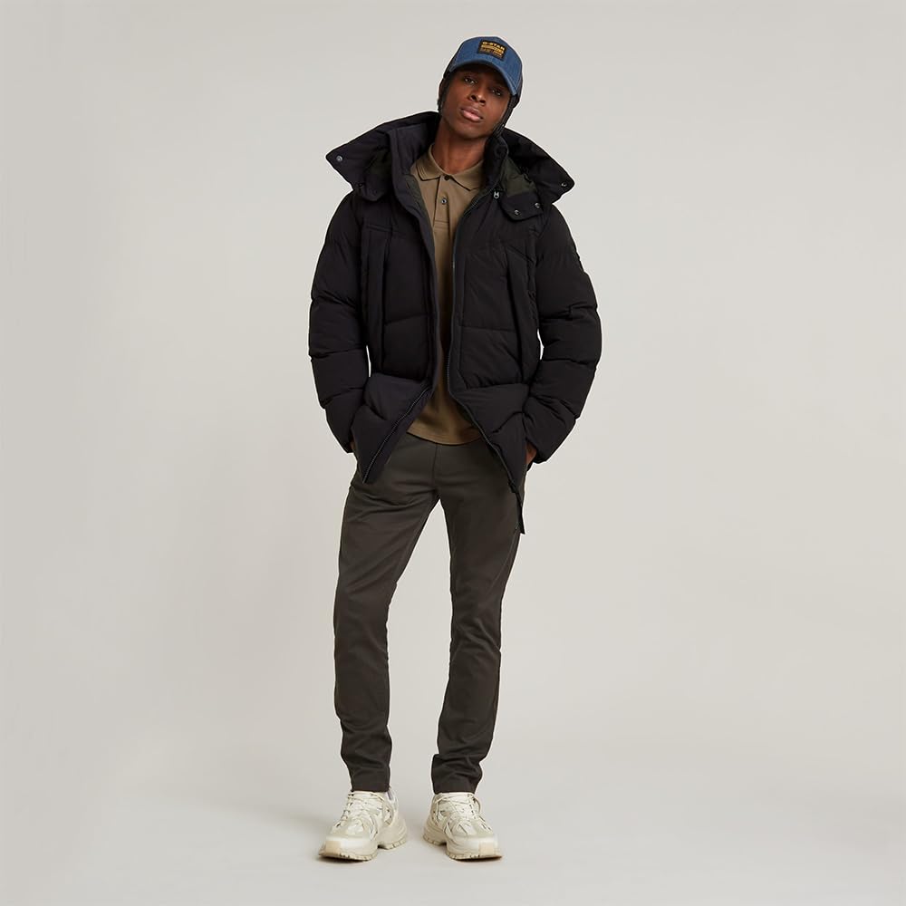 G-STAR Para Hombre G- Whistler Padded Hooded Parka 2.0, Negro (dk black D25347-D518-6484), S