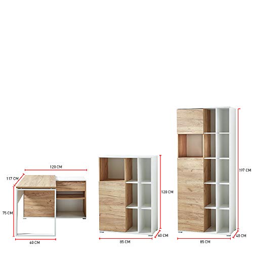 Germania Conjunto de Muebles de Oficina, BxHxT: 320x197x117 cm