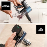 Taurus – Aspirador sin Cable Homeland Ideal Touch, Batería extraíble, Carga Rápida, 180W, 35 min autonomía, Filtro HEPA, Turbo Brush, LED, Pantalla Digital, Depósito 600ml, Accesorios