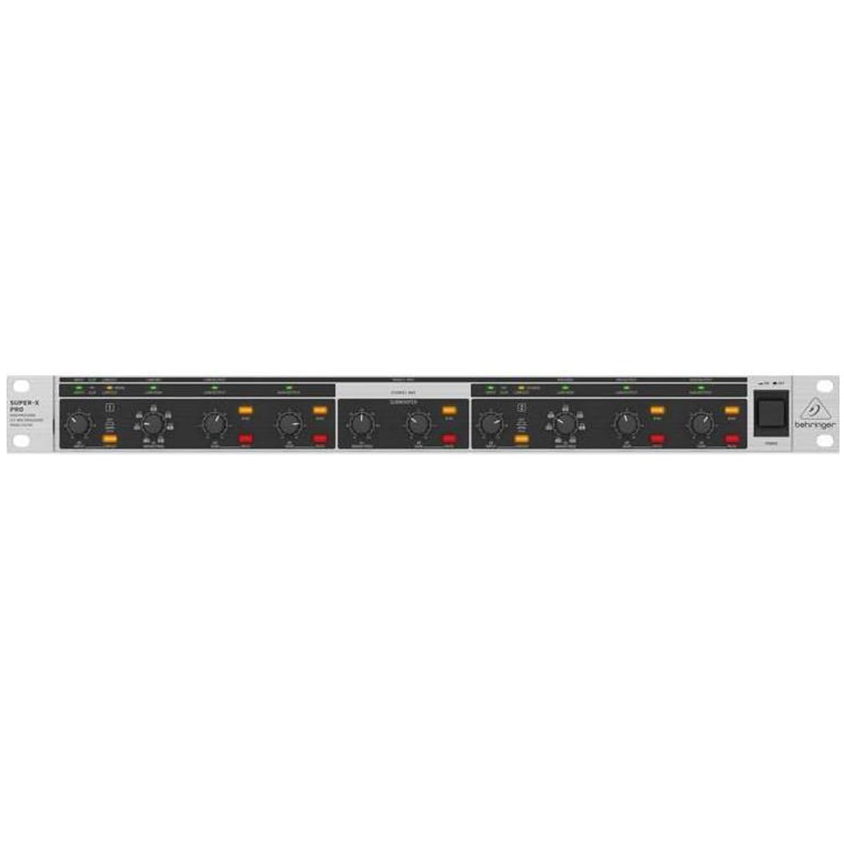 Behringer SUPER-X PRO CX2310 V2 Crossover estéreo de alta precisión de 2 vías/mono de 3 vías con salida de subwoofer