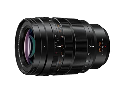 Panasonic Lumix H-X2550E Leica DG - Objetivo de Zoom (25-50 mm (KB: 50-100 mm), F1.7, protección contra el Polvo, protección contra Salpicaduras, protección contra el frío, Color Negro