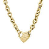 BOSS Jewelry Collar para Mujer Colección DINYA de Acero inoxidable, Oro (Yellow Gold), Talla única