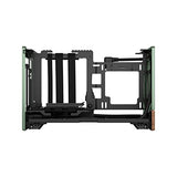 Fractal Design Terra Jade - Wood Walnut Front Panel - Small Form Factor - mITX Gaming Case – PCIe 4.0 Riser Cable – USB Type-C - Anodized Aluminum Panels