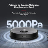 Ultenic MC1 Robot Aspirador y fregasuelos con Mopa Giratoria Doble, Funciones Automáticas: Vaciado, Lavado, Secado, Limpieza de la Base, Navegación LIDAR, 200 min, 5000Pa, WiFi/App/Alexa/Siri/IFTTT