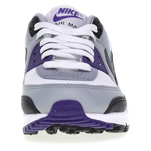 NIKE Air MAX 90, Sneaker Mujer, White Iron Grey Black Wolf Grey, 39 EU