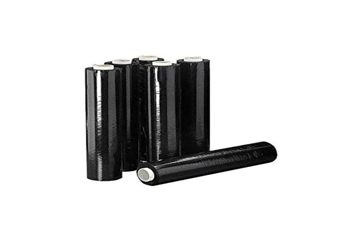 Film de plástico negro 6 rollos de 2 kg/rollo x500mmx23my