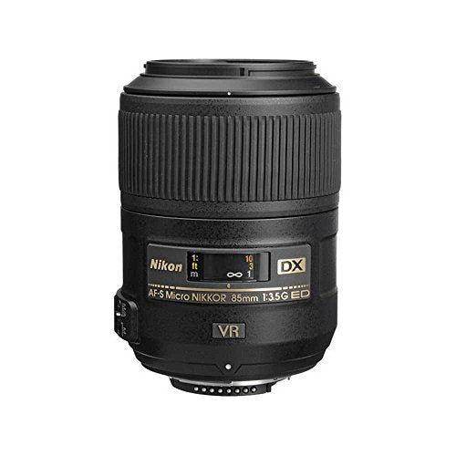 Nikon AF-S DX Micro 85mm F3.5 G ED - Objetivo con Montura para Montura F de Nikon (Distancia Focal Fija 127.5mm, Apertura f/3.5, estabilizador de Imagen)