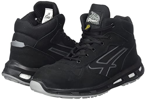 U-Power Red Lion Lift, Safety Shoes,Zapatos de Seguridad, Altos, Ligeros y Flexibles, Antiperforación, Antipinchazos, con Inserto Infinergy, con Puntera de Aluminio - Grey 45