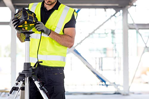 STANLEY FATMAX FMHT77448-1 - Nivel láser giratorio verde, 600 m, vial 360°, incluye detector