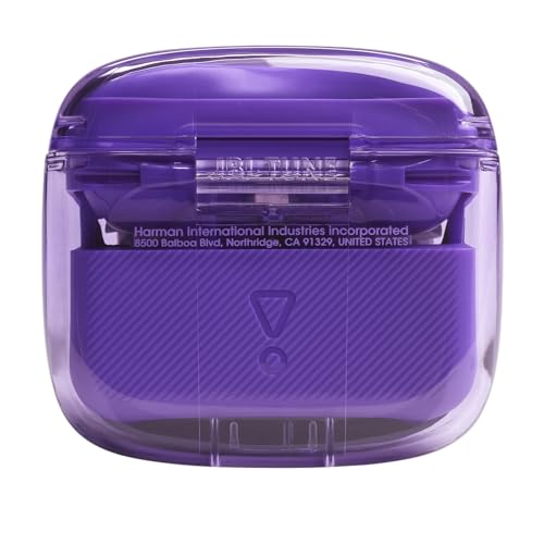 JBL Tune Flex Ghost, Auriculares In-Ear inalámbricos con cancelación de ruido adaptativa, Bluetooth, resistente al agua y al sudor IPX4, aplicación JBL Headphones y 32 horas de batería, purple ghost