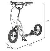 STIGA Patinete Air Scooter - Patinete Freno de Mano, Soporte y Manillar Ajustable en Altura - a Partir de 7 Años - Carga máxima de 100 kg