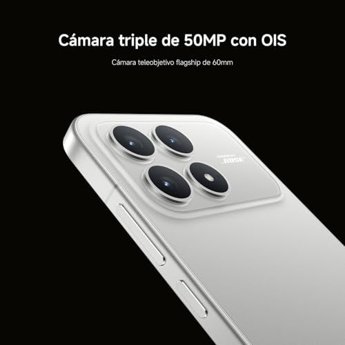 XIAOMI POCO F8 Pro - Smartphone de 12+512GB, Triple cámara de 50MP con OIS, Pantalla AMOLED de 6,59” 120Hz, Snapdragon 8 Elite, Hypercharge 100W, Cargador no Incluido, Azul (Versión ES)