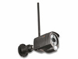 Technaxx Conjunto de cámara de vigilancia de Seguridad inalámbrica TX-128 - FullHD, Pantalla táctil de 7'', Monitor PIR, visión Nocturna, función de Alarma, notificaciones automáticas (Negro)
