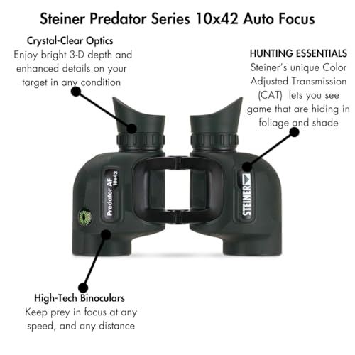 Steiner Prismáticos de Caza de la Serie del depredador, Foco Auto 10x42