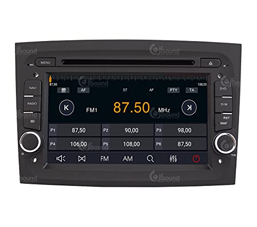 Radio de Coche para Fiat Doblò Android GPS Bluetooth WiFi USB Dab+ Touchscreen 7" 8core Carplay AndroidAuto