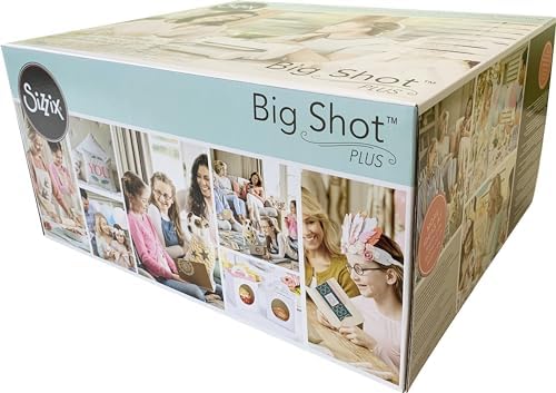 Sizzix Big Shot Plus Machine Only 660020 Máquina de troquelado manual y repujado para artes y manualidades, álbumes de recortes y tarjetas, apertura de 21 cm