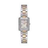 Michael Kors Reloj Emery para Mujer, Movimiento de Cuarzo a Tres Agujas con Correa de Acero Inoxidable, 22 mm, Tono Oro y Plata