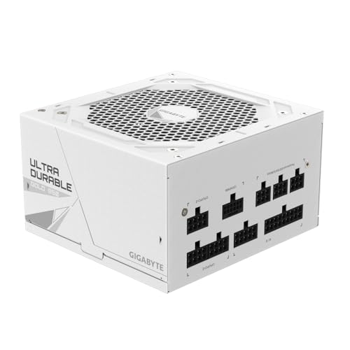 GIGABYTE UD850GM PG5W Fuente de Alimentación - PCIe 5.0, 80 Plus Gold, Diseño Totalmente Modular, Ventilador de 120 mm, Compatible con ATX 3.0, Enchufe EU