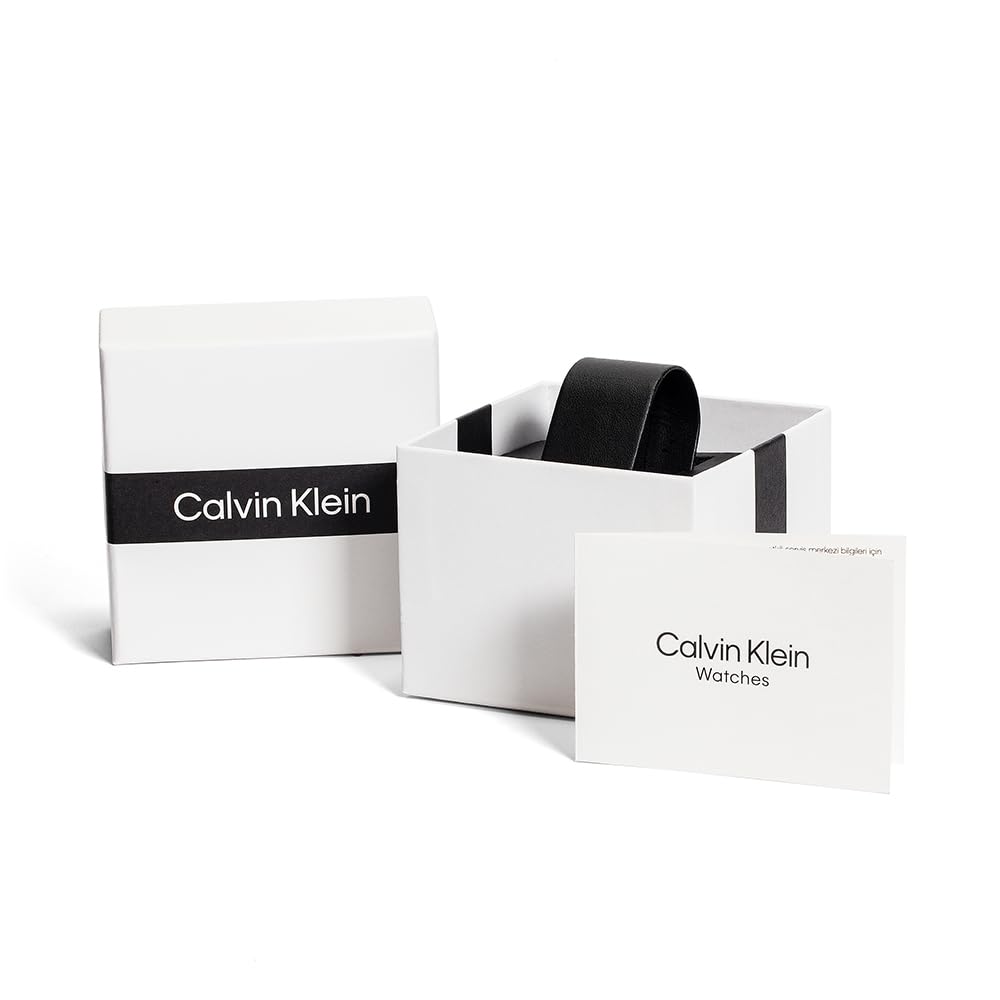 Calvin Klein Reloj Analógico de Cuarzo para Mujer Colección Linked Bracelet 32MM con Correa de Acero Inoxidable Bicolor - 25200132