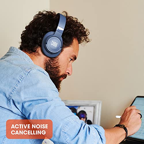JBL Tune 760 BTNC Auriculares Over Ear inalámbricos con Bluetooth y cancelación de ruido activa, auriculares de diadema ligeros con batería de hasta 35 horas con BT NC y cable extraíble, color negro