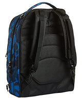 Invicta Mochila con Ruedas Desmontables + Carro, CAMO SQUARED, Azul Camu - Mochila 3 en 1, Trolley Escolar con Carro, Crossover System - Bolso Escolar Niños y Adolescentes - Doble Bolsillo Frontal