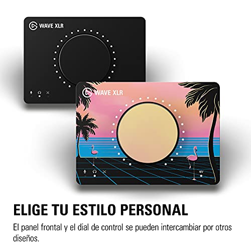 Elgato Wave XLR - Mezclador de audio y previo de 75 db para micrófono XLR a USB-C, alimentación phantom de 48 V, muteo táctil, software para streaming, grabación y podcasts, Mac y PC