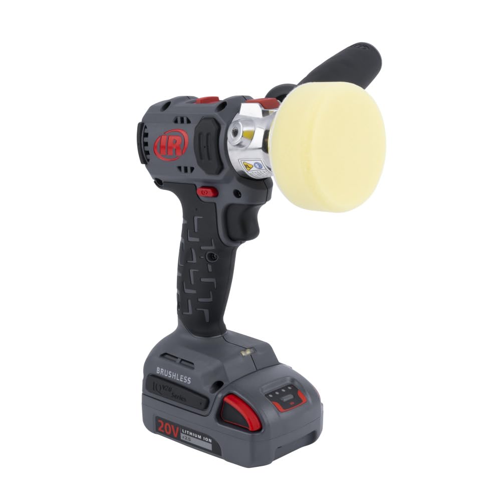 Ingersoll Rand G1621-K22-EU Pulidora/Lijadora Inalámbrica IQV20 20V Alta Potencia Motor sin Escobillas Duración Extendida