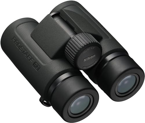 PROSTAFF P3 10x30 - Prismáticos Nikon compactos Impermeables, a Prueba de Niebla, Recubrimiento de Goma, Amplio Campo de visión y Alivio de Ojos Duradero| Modelo Oficial Nikon EE. UU