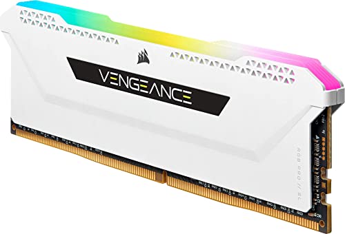 Corsair Memoria de escritorio VENGEANCE RGB PRO SL de 16 GB (2 x 8 GB) DDR4 3600 (PC4-28800) C18 de 1,35 V, blanco y negro