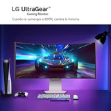 LG 39GS95QE-W - Monitor Gaming Ultragear, 39", OLED WQHD, (3440x1440), 21:9, 240 Hz, 0,03 ms, Clasificación F, Tecnología Micro Lens Array +, DisplayHDR True Black 400, Blanco