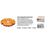 CMT 694.021.30 Juego de 2 cabezales para ranurar D150mm I14-27mm B30mm