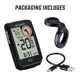 Sigma ROX 2.0 Endurance Negro | 26 Horas de duración de la batería | Ciclocomputador inalámbrico | GPS y navegación con overclamp Incluido | Navegación GPS para Exteriores | Compatible con E-Bike