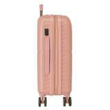 Pepe Jeans Carina Maleta de cabina Rosa 40x55x20 cms Rígida ABS Cierre TSA integrado 37L 2,74 kgs 4 Ruedas dobles Equipaje de Mano