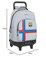 Safta Articulo, Mochila Gde. C/Ruedas Compact Ext.Simple F.C.Barcelona 3ª Equip. 22/23 Unisex niños, Multicolor, M