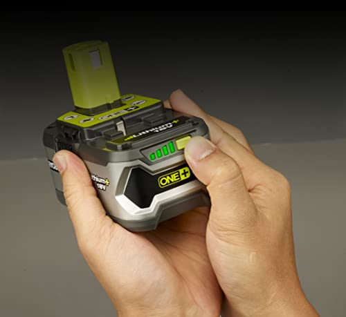 RYOBI Cortacésped Inalámbrico 18V One+ Ancho 37cm, 6 Alturas, EasyEdge y Mulching – Batería 4.0Ah, Cargador y Recogedor 45L