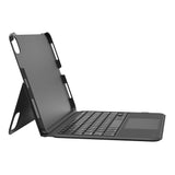 Belkin Everyday - Funda para teclado con función atril retroiluminada, teclas táctiles multipunto, funda de piel sintética, compartimento para Apple Pencil, teclado inalámbrico AZERTY para iPad Air de