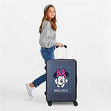Disney Minnie Sunny Day Juego de Maletas Azul 55/68 cms Rígida ABS Cierre combinación 104L 4 Ruedas Dobles Equipaje de Mano