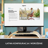 Logitech ERGO K860 for Business, Teclado partido inalámbrico - Diseño ergonómico, Tecnología Logi Bolt segura, Bluetooth, Certificación global, Windows/Mac/Chrome/Linux, QWERTY US Internacional - Gris