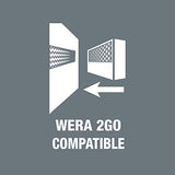 Wera 05004970001 8100 SB VDE 1 Juego de carraca Zyklop, aislado, con palanca de conmutación, con arrastre de 3/8", métrico, 17 piezas