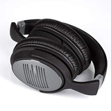 Smpl Auriculares Inalámbricos con Cancelación de Ruido - Cascos Bluetooth con micrófono, 16h de batería, para trabajo/viajes/ordenador/teléfono/TV - Negro, Talla única