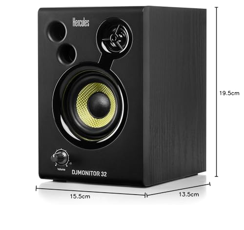 Hercules DJMonitor 32 - 2 altavoces activos de monitorización de 15 vatios RMS