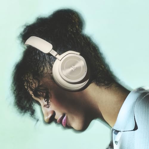 Bang & Olufsen Beoplay HX Auriculares Premium Inalámbricos Bluetooth de Diadema con Cancelación de Ruido, 6 Micrófonos, hasta 40 Horas de Autonomía, Cascos y Estuche Gold Tone