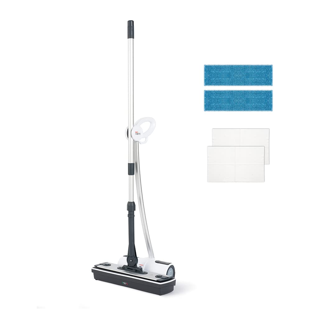 Polti Moppy White, Mopa a Vapor Sin Cable, para Todos los Suelos y Superficies Verticales Lavables, Potencia 1500 W, Capacidad Depósito 0,7 L, Blanco