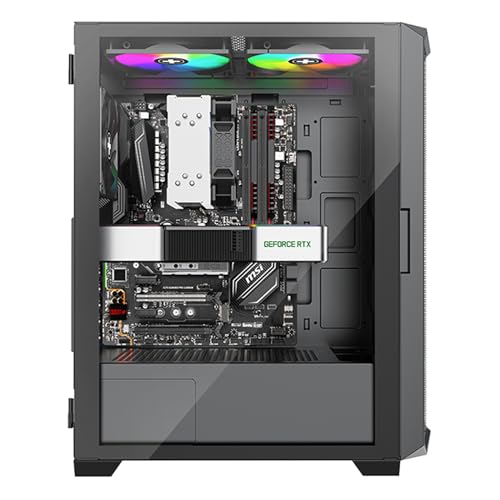 Xilence X613 X613 Xlent Blade II - Carcasa para PC para Videojuegos (3 Ventiladores ARGB de 120 mm, Carcasa ATX Midi Torre, Panel Frontal de Malla para un Buen Flujo de Aire y PWM/ARGB Control, Panel