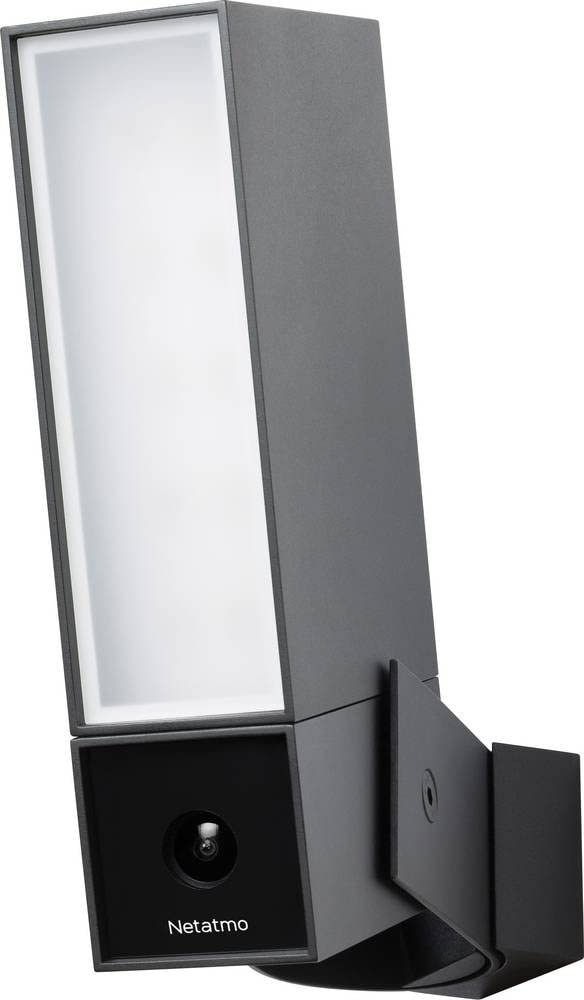 Netatmo NOC-S-DE 1080p - Cámara de vigilancia Inteligente para Exteriores con Sirena de 105 dB, WiFi, iluminación integrada, detección de Movimiento, visión Nocturna, sin suscripción, NOC-S-DE